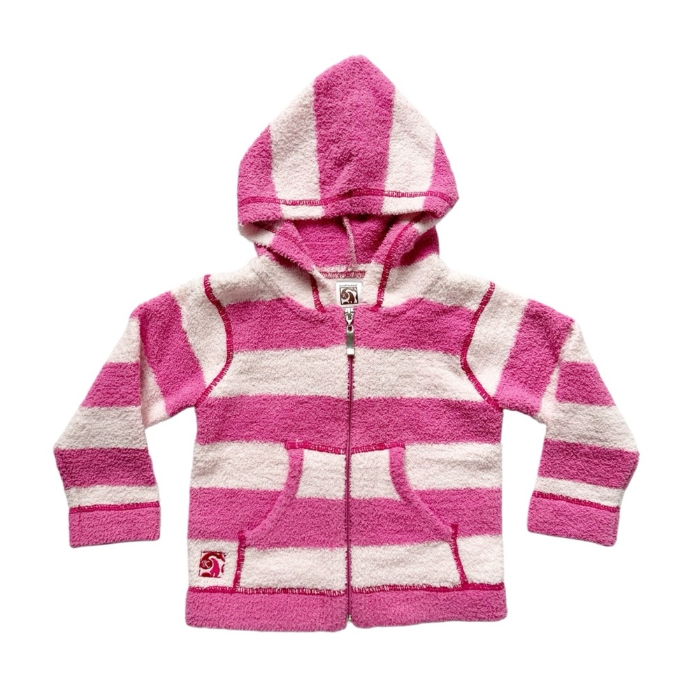 Kashwere Pink Striped Hooded Jacket | NWT
